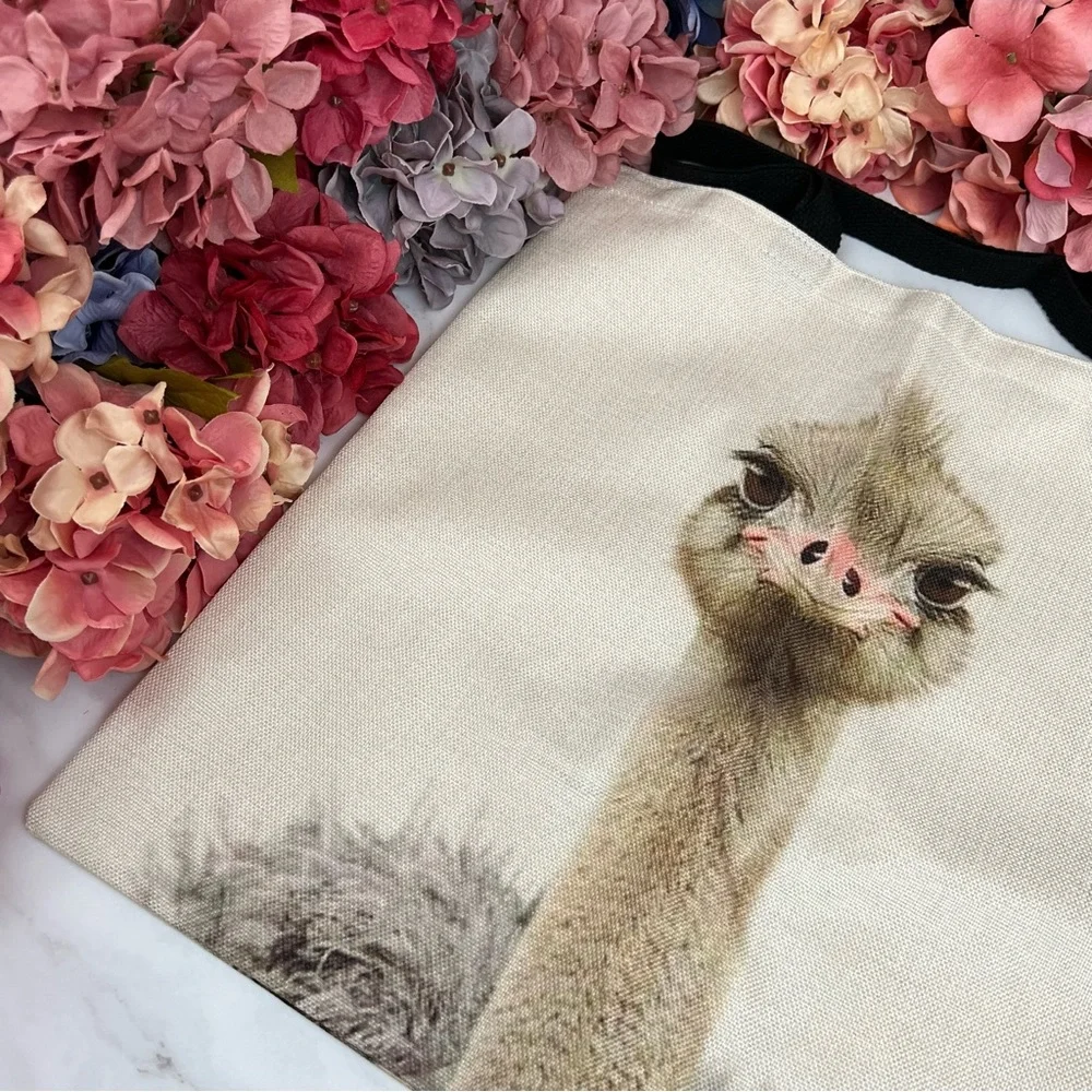 Eco-Friendly Folding Ostrich Tote Bag - Picture 8 of 13